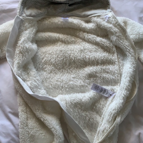 Fleece Bunting Bear Suit with Mittens - Picture 8 of 12